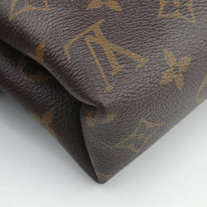 Pre-owned Louis Vuitton Pallas Chain Brown x Cerise Monogram canvas x leather M41201 shoulderbag | stylenewstar