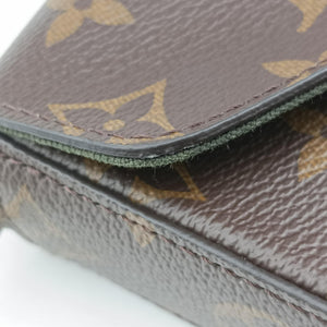 Pre-owned Louis Vuitton Multi Pochette Felicie Brown×KHAKI Monogram Canvas M80091 shoulderbag | stylenewstar