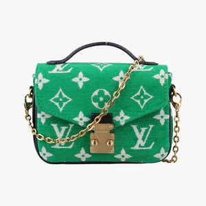 Pre-owned Louis Vuitton Monogram Micro Metis Green x Black x White Velvet M81494 shoulderbag | stylenewstar