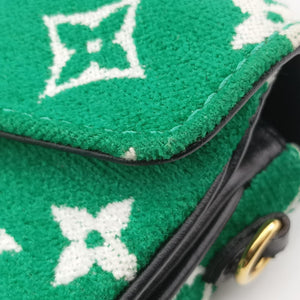 Pre-owned Louis Vuitton Monogram Micro Metis Green x Black x White Velvet M81494 shoulderbag | stylenewstar