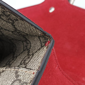 Pre-owned Gucci Dionysus beige×red PVC coated canvas × suede 421970 shoulderbag | stylenewstar