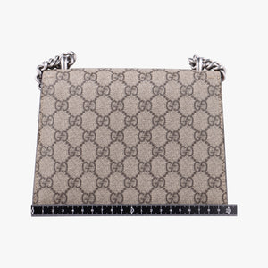 Pre-owned Gucci Dionysus beige×red PVC coated canvas × suede 421970 shoulderbag | stylenewstar