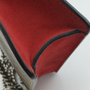 Pre-owned Gucci Dionysus beige×red PVC coated canvas × suede 421970 shoulderbag | stylenewstar