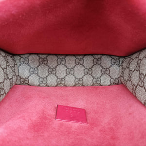 Pre-owned Gucci Dionysus beige×red PVC coated canvas × suede 421970 shoulderbag | stylenewstar