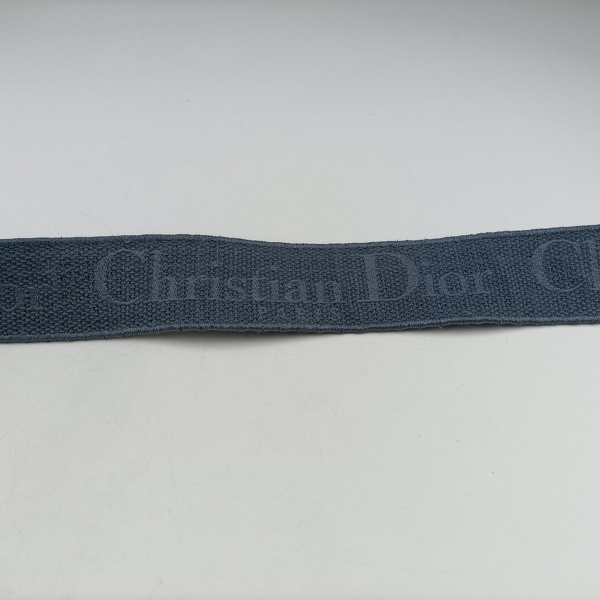 Pre-owned Christian Dior Lady Dior D-lite Blue Jacquard  shoulderbag | stylenewstar