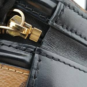 Pre-owned Louis Vuitton Cannes Brown × Black Monogram Reverse Giant M43986 shoulderbag | stylenewstar