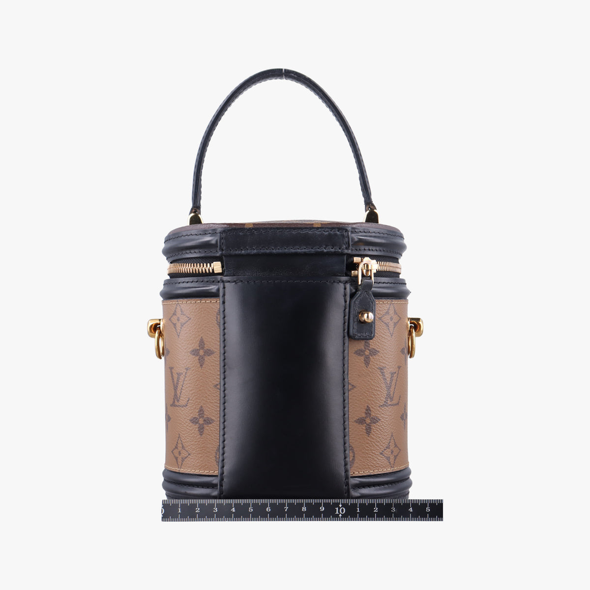 Pre-owned Louis Vuitton Cannes Brown × Black Monogram Reverse Giant M43986 shoulderbag | stylenewstar