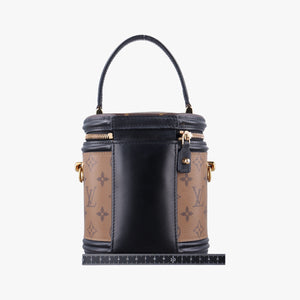Pre-owned Louis Vuitton Cannes Brown × Black Monogram Reverse Giant M43986 shoulderbag | stylenewstar