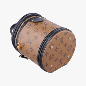 Pre-owned Louis Vuitton Cannes Brown × Black Monogram Reverse Giant M43986 shoulderbag | stylenewstar