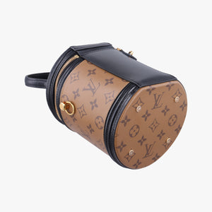 Pre-owned Louis Vuitton Cannes Brown × Black Monogram Reverse Giant M43986 shoulderbag | stylenewstar
