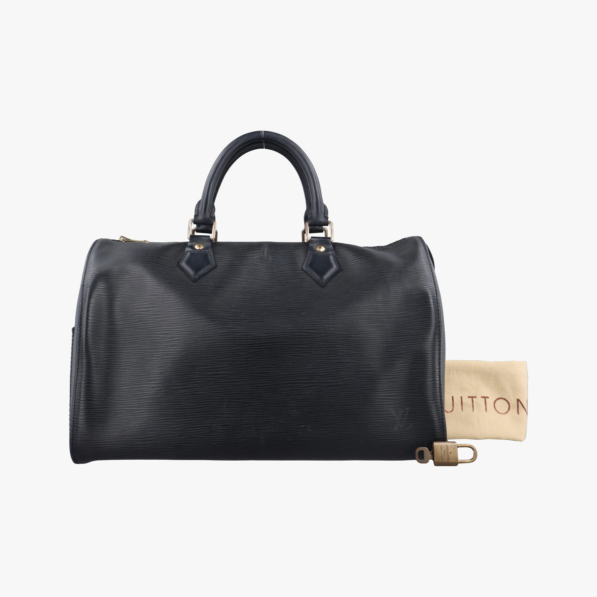 Pre-owned Louis Vuitton Speedy 30 noir epi M59022 handbag | stylenewstar