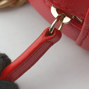 Pre-owned Chanel CHANEL 19 Round Red lambskin AP0945 shoulderbag | stylenewstar