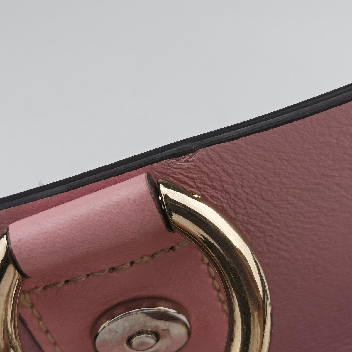 Pre-owned Chloe FAYE Pink Suede × leather  shoulderbag | stylenewstar