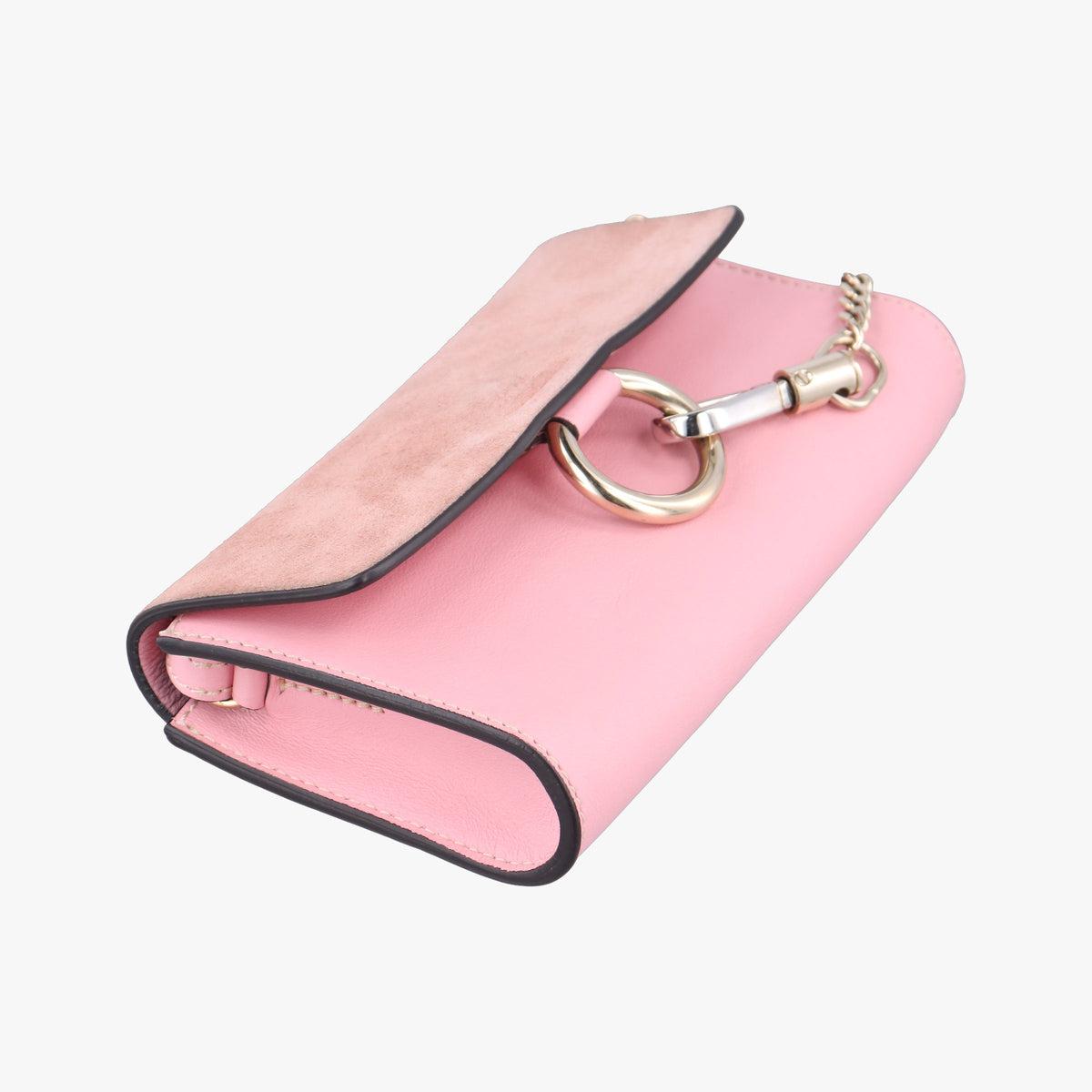 Pre-owned Chloe FAYE Pink Suede × leather  shoulderbag | stylenewstar