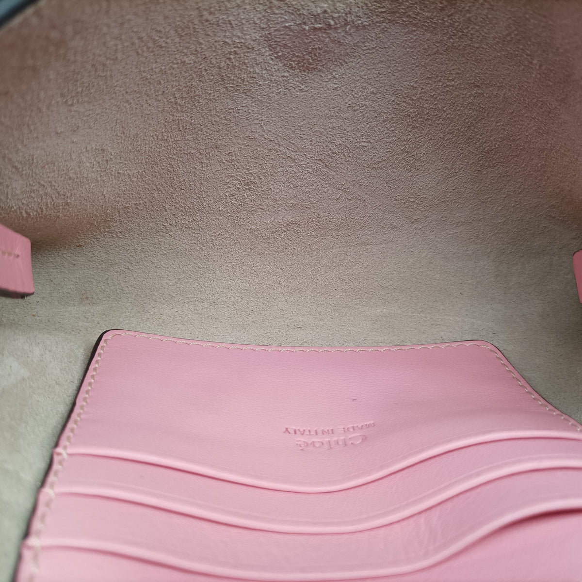 Pre-owned Chloe FAYE Pink Suede × leather  shoulderbag | stylenewstar