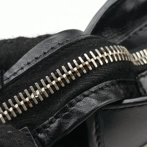 Pre-owned Balenciaga Classic City Black Raffia x Leather  shoulderbag | stylenewstar