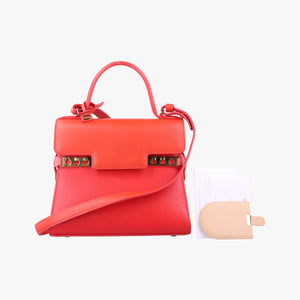 Vintage Delvaux Tempete Orange leather  shoulderbag | stylenewstar