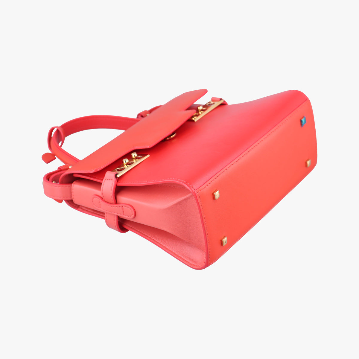 Vintage Delvaux Tempete Orange leather  shoulderbag | stylenewstar