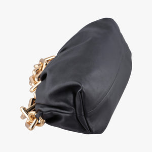 Secondhand Bottega Veneta THE Chain Pouch Black lambskin  shoulderbag | stylenewstar