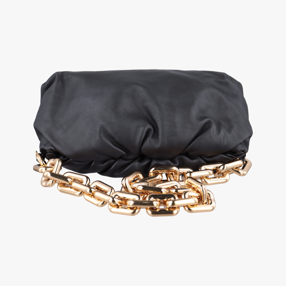 Secondhand Bottega Veneta THE Chain Pouch Black lambskin  shoulderbag | stylenewstar