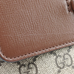 Vintage Gucci Horsebit 1955 beige×brown PVC coated canvas ×Leather 645454 shoulderbag | stylenewstar