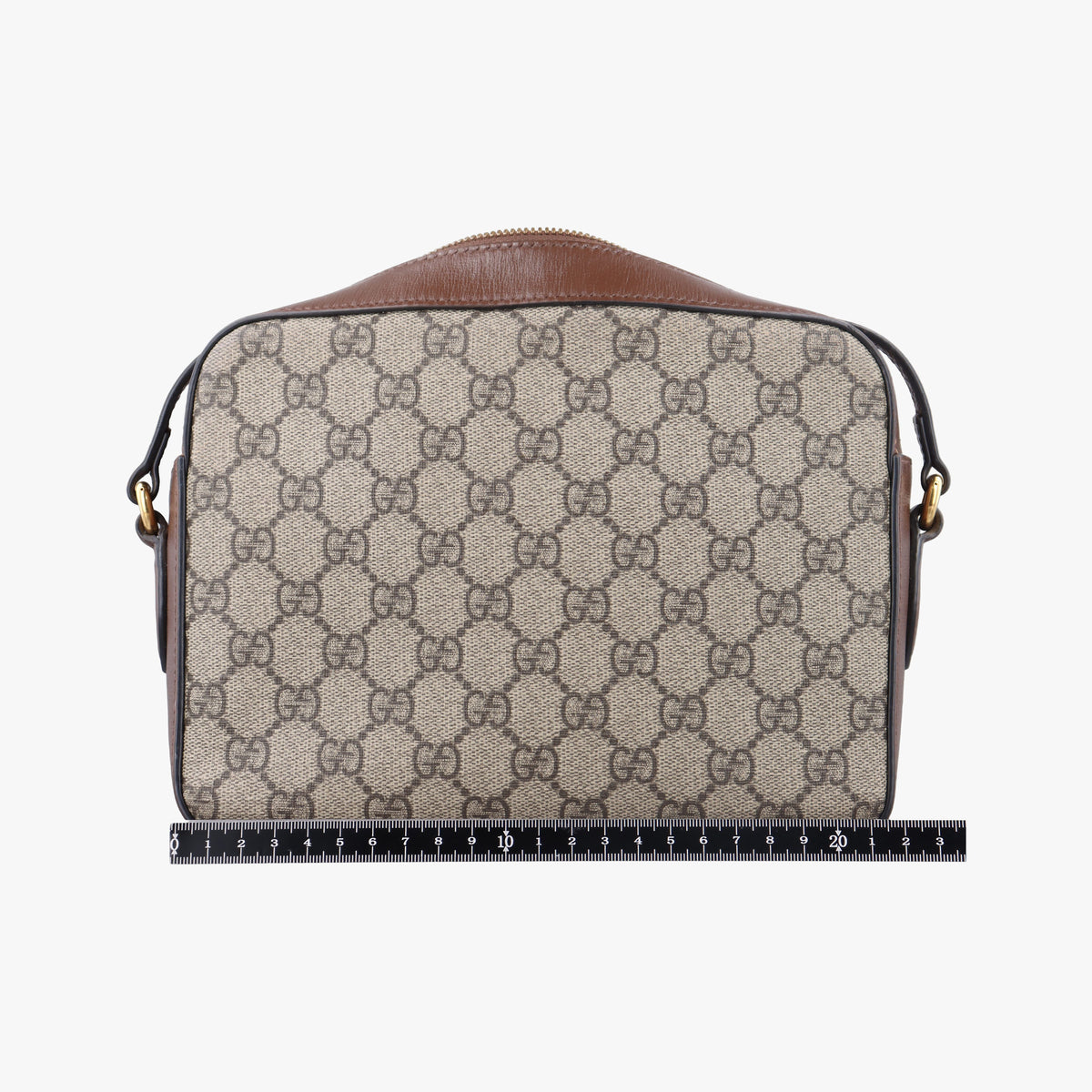 Vintage Gucci Horsebit 1955 beige×brown PVC coated canvas ×Leather 645454 shoulderbag | stylenewstar