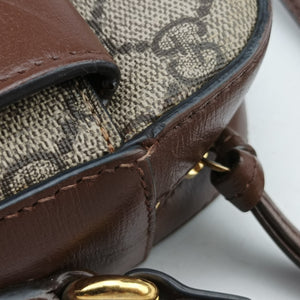 Vintage Gucci Horsebit 1955 beige×brown PVC coated canvas ×Leather 645454 shoulderbag | stylenewstar