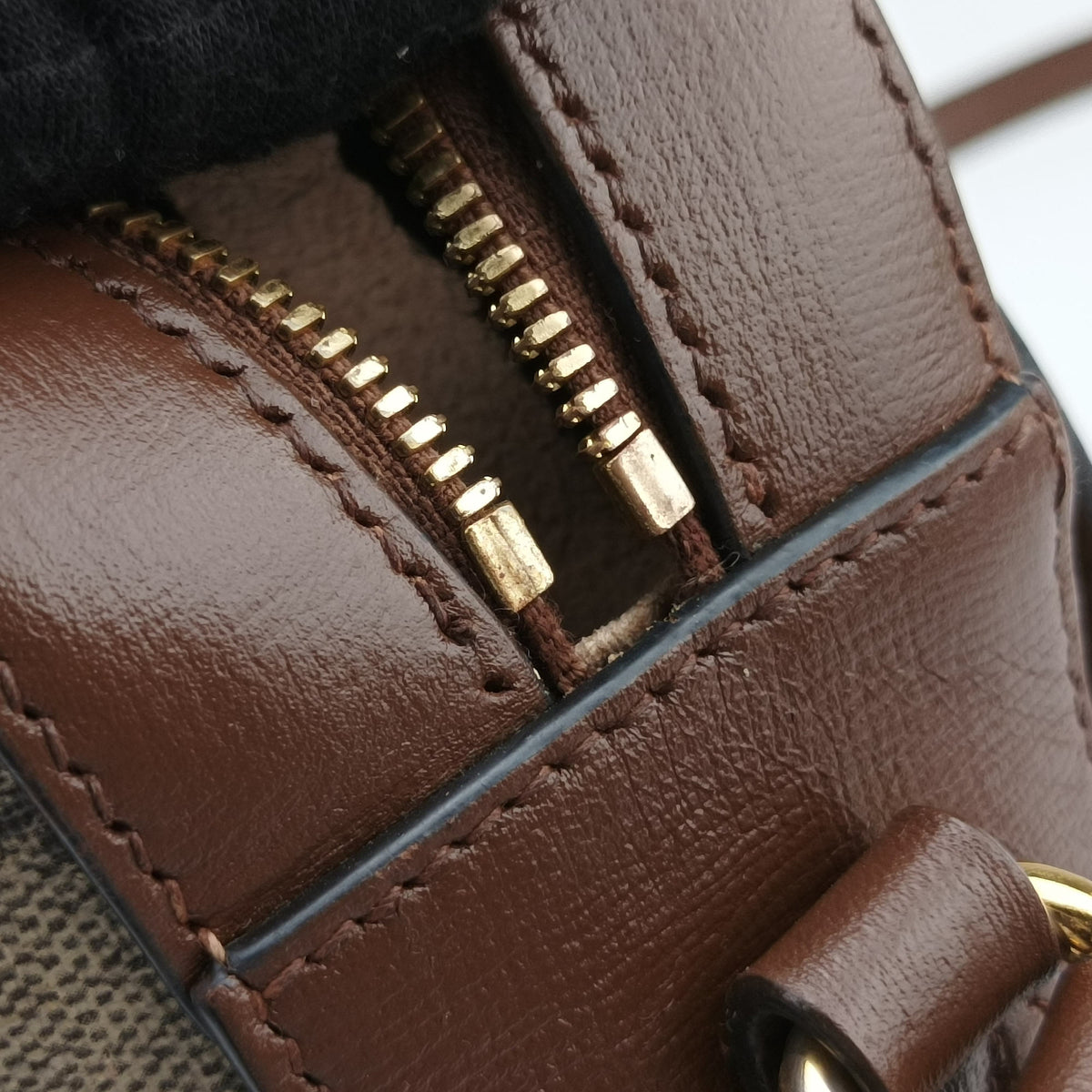 Vintage Gucci Horsebit 1955 beige×brown PVC coated canvas ×Leather 645454 shoulderbag | stylenewstar