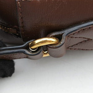 Vintage Gucci Horsebit 1955 beige×brown PVC coated canvas ×Leather 645454 shoulderbag | stylenewstar