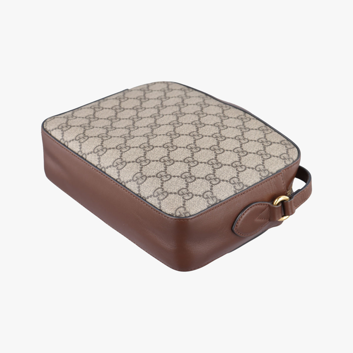 Vintage Gucci Horsebit 1955 beige×brown PVC coated canvas ×Leather 645454 shoulderbag | stylenewstar