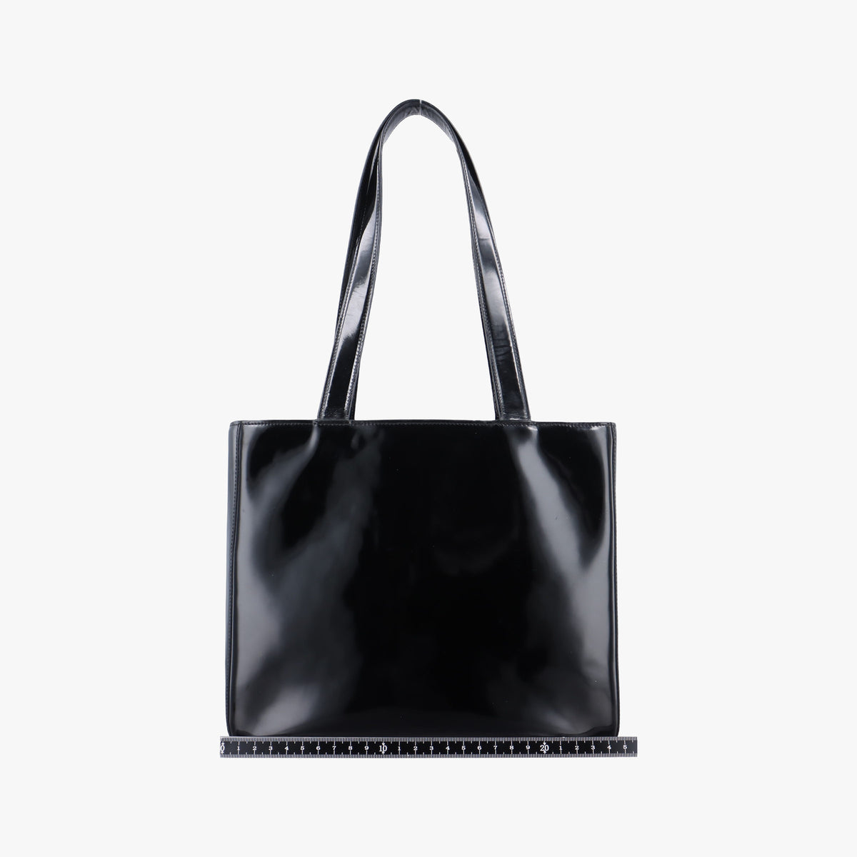 Pre-owned Chanel Tote Black Enamel  handbag | stylenewstar