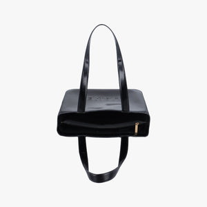 Pre-owned Chanel Tote Black Enamel  handbag | stylenewstar