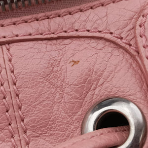Pre-owned Balenciaga Pompon Pink Lambskin  shoulderbag | stylenewstar