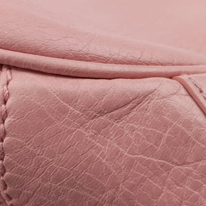 Pre-owned Balenciaga Pompon Pink Lambskin  shoulderbag | stylenewstar
