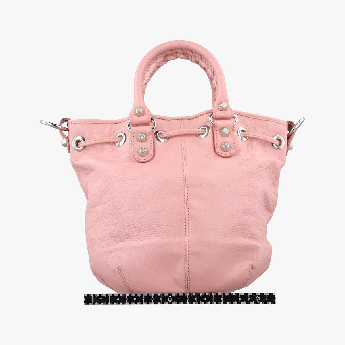 Pre-owned Balenciaga Pompon Pink Lambskin  shoulderbag | stylenewstar
