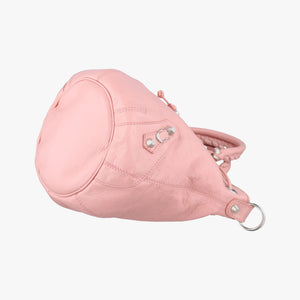 Pre-owned Balenciaga Pompon Pink Lambskin  shoulderbag | stylenewstar