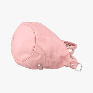 Pre-owned Balenciaga Pompon Pink Lambskin  shoulderbag | stylenewstar