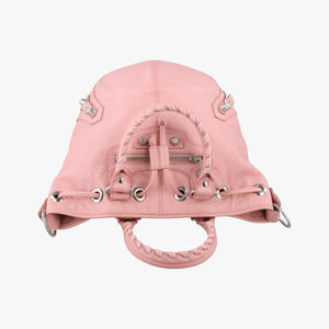 Pre-owned Balenciaga Pompon Pink Lambskin  shoulderbag | stylenewstar