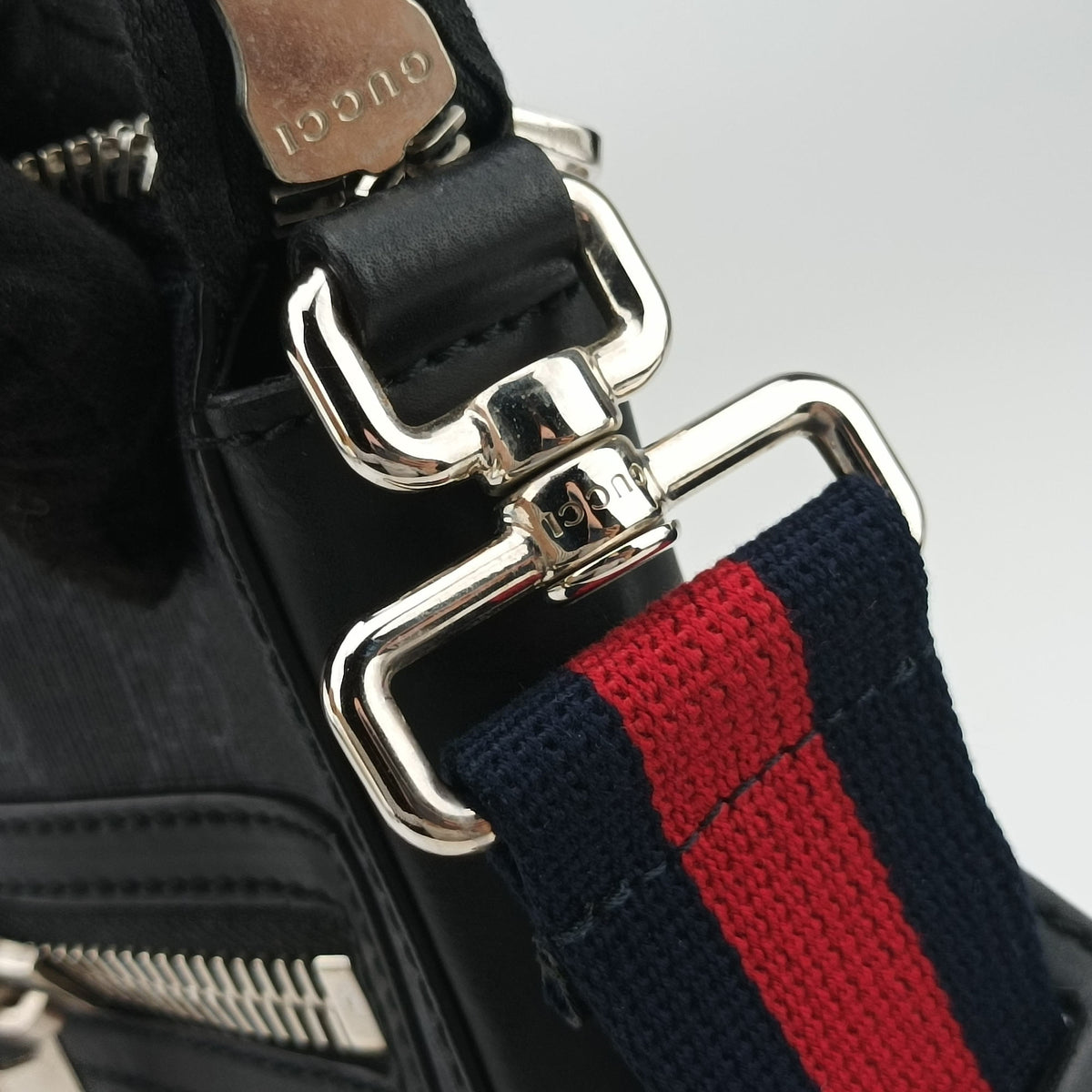 Pre-owned Gucci GG Supreme Courrier Messenger Black×Multicolour PVC coated canvas×Leather 547751 shoulderbag | stylenewstar