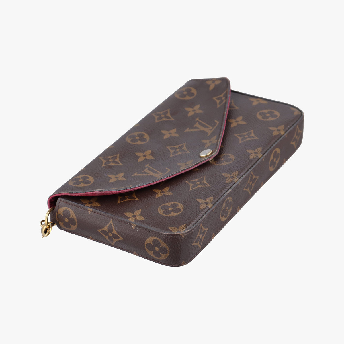 Pre-owned Louis Vuitton Pochette Felicie Brown Monogram canvas M61276 shoulderbag | stylenewstar