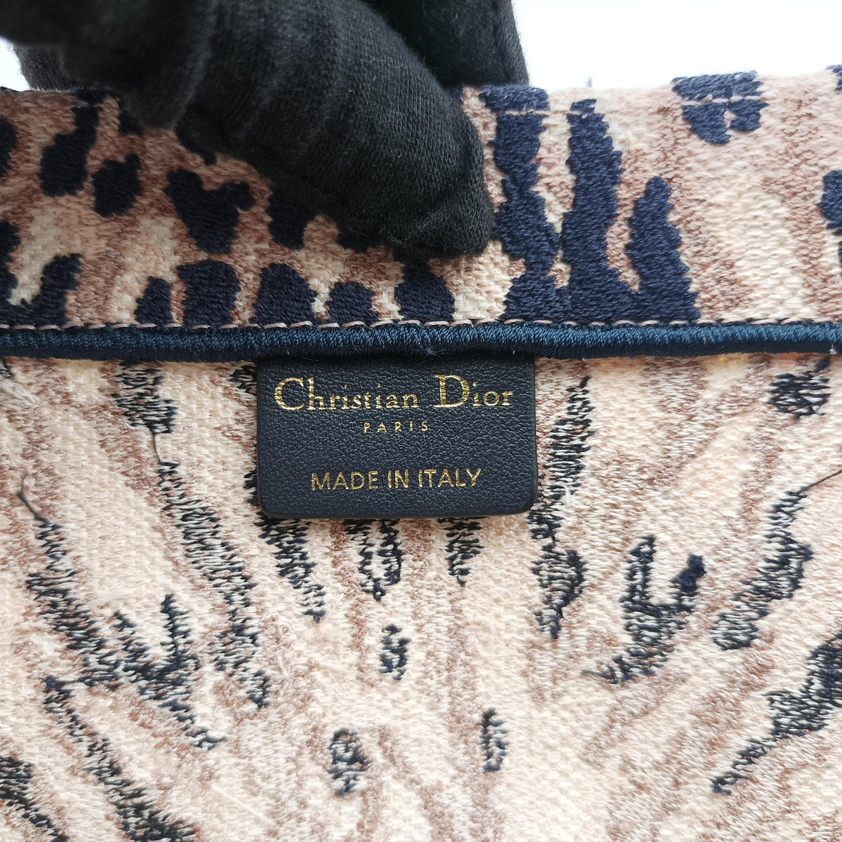 Vintage Christian Dior Book Tote Multicolor Jacquard  handbag | stylenewstar