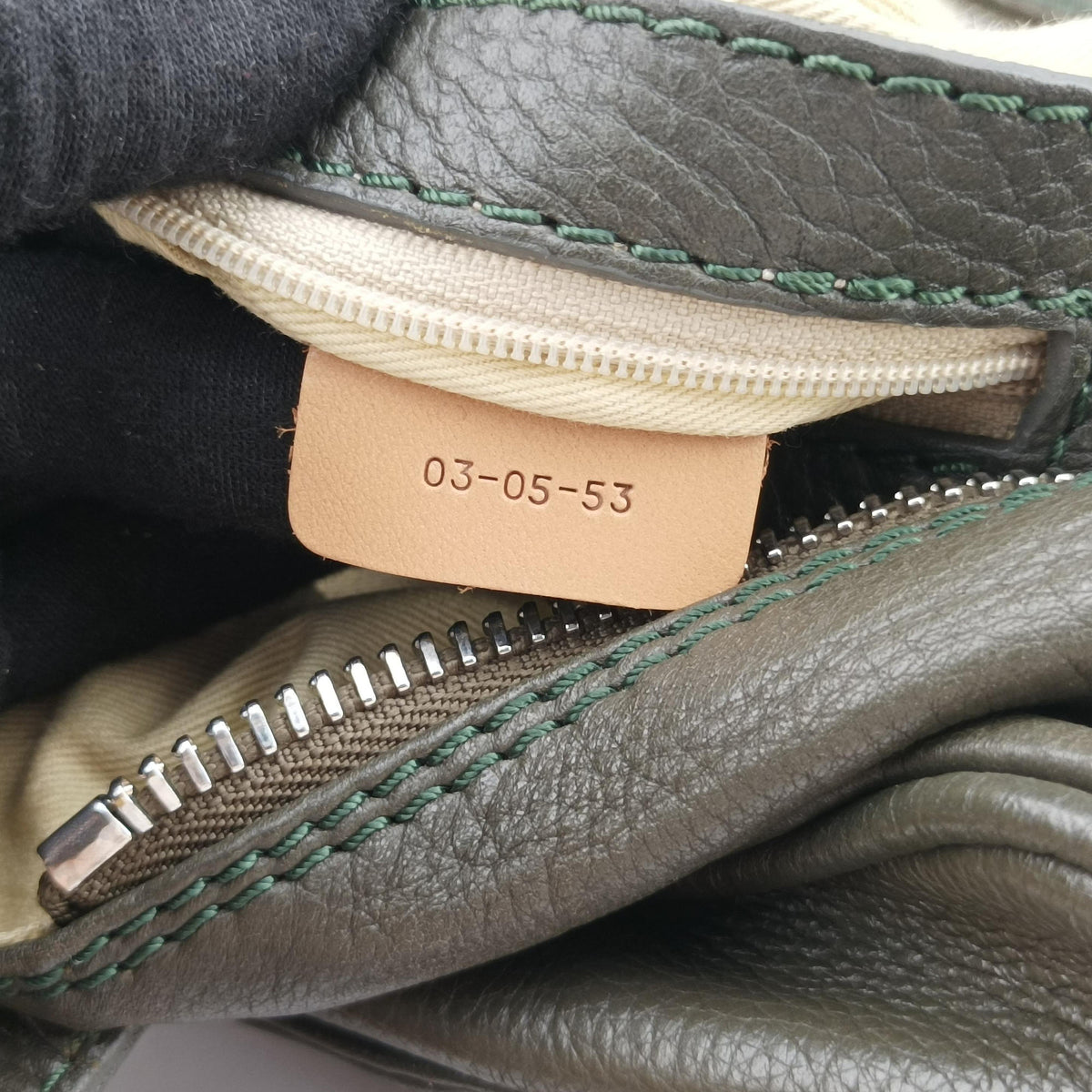Pre-owned Chloe Paddington Dark Green Leather  shoulderbag | stylenewstar