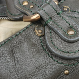 Pre-owned Chloe Paddington Dark Green Leather  shoulderbag | stylenewstar