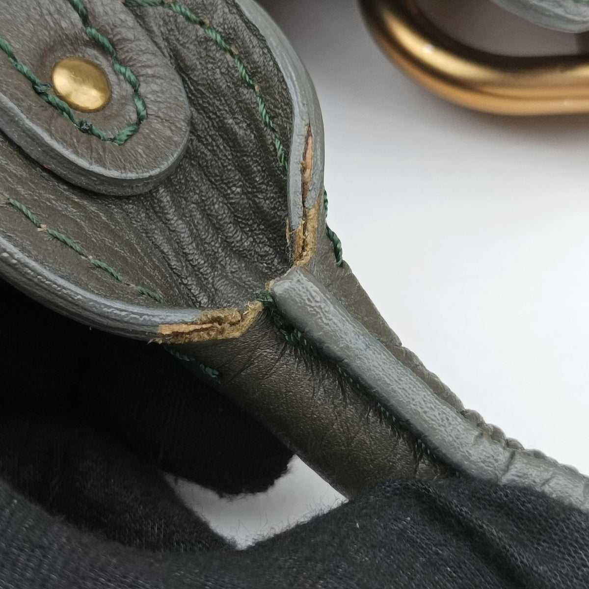 Pre-owned Chloe Paddington Dark Green Leather  shoulderbag | stylenewstar