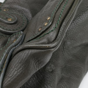 Pre-owned Chloe Paddington Dark Green Leather  shoulderbag | stylenewstar