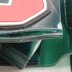 Pre-owned Delvaux The Hero Brillant Green PVC (Vinyl Chloride) × Rubber  shoulderbag | stylenewstar