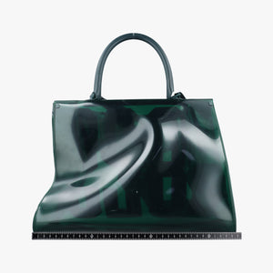 Pre-owned Delvaux The Hero Brillant Green PVC (Vinyl Chloride) × Rubber  shoulderbag | stylenewstar