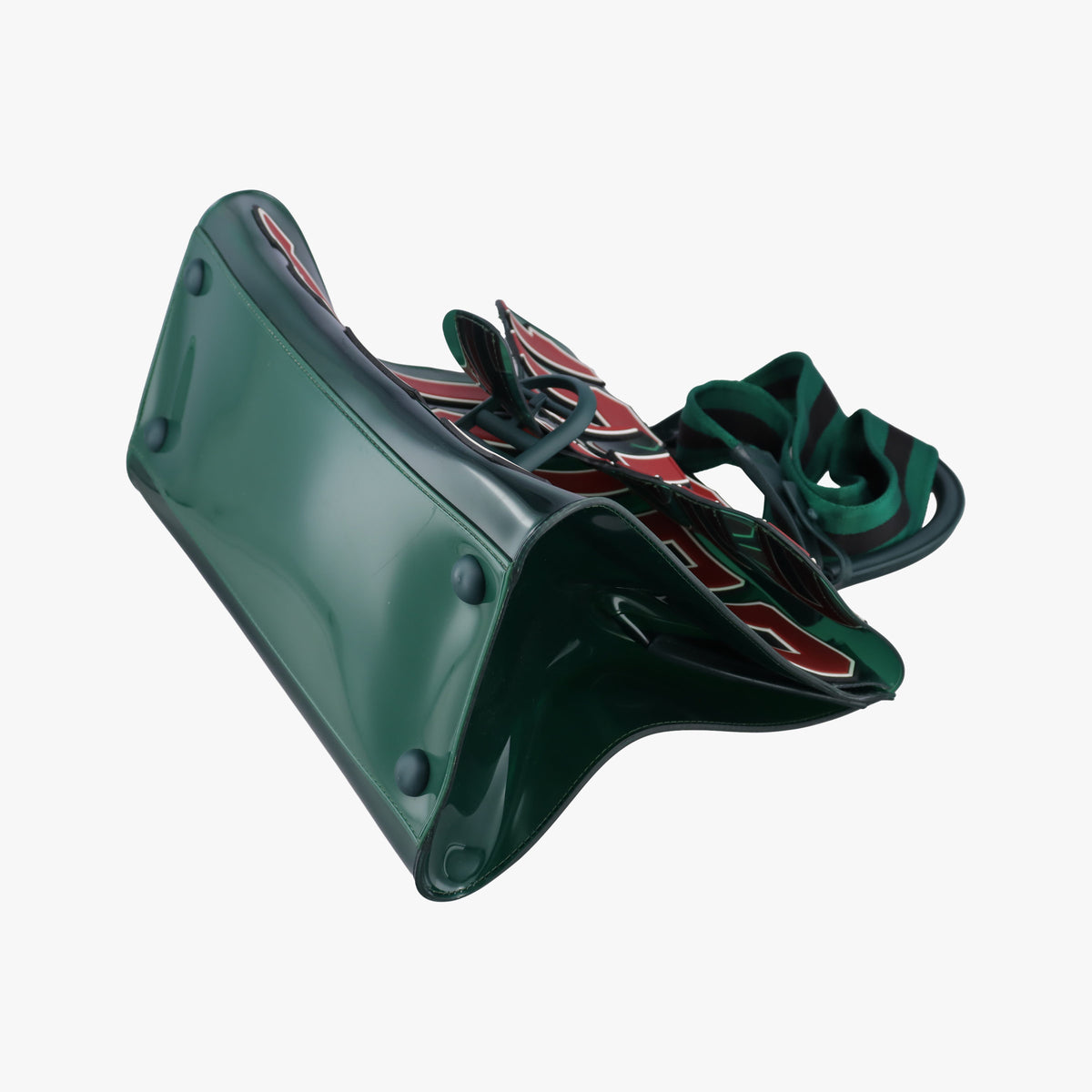 Pre-owned Delvaux The Hero Brillant Green PVC (Vinyl Chloride) × Rubber  shoulderbag | stylenewstar