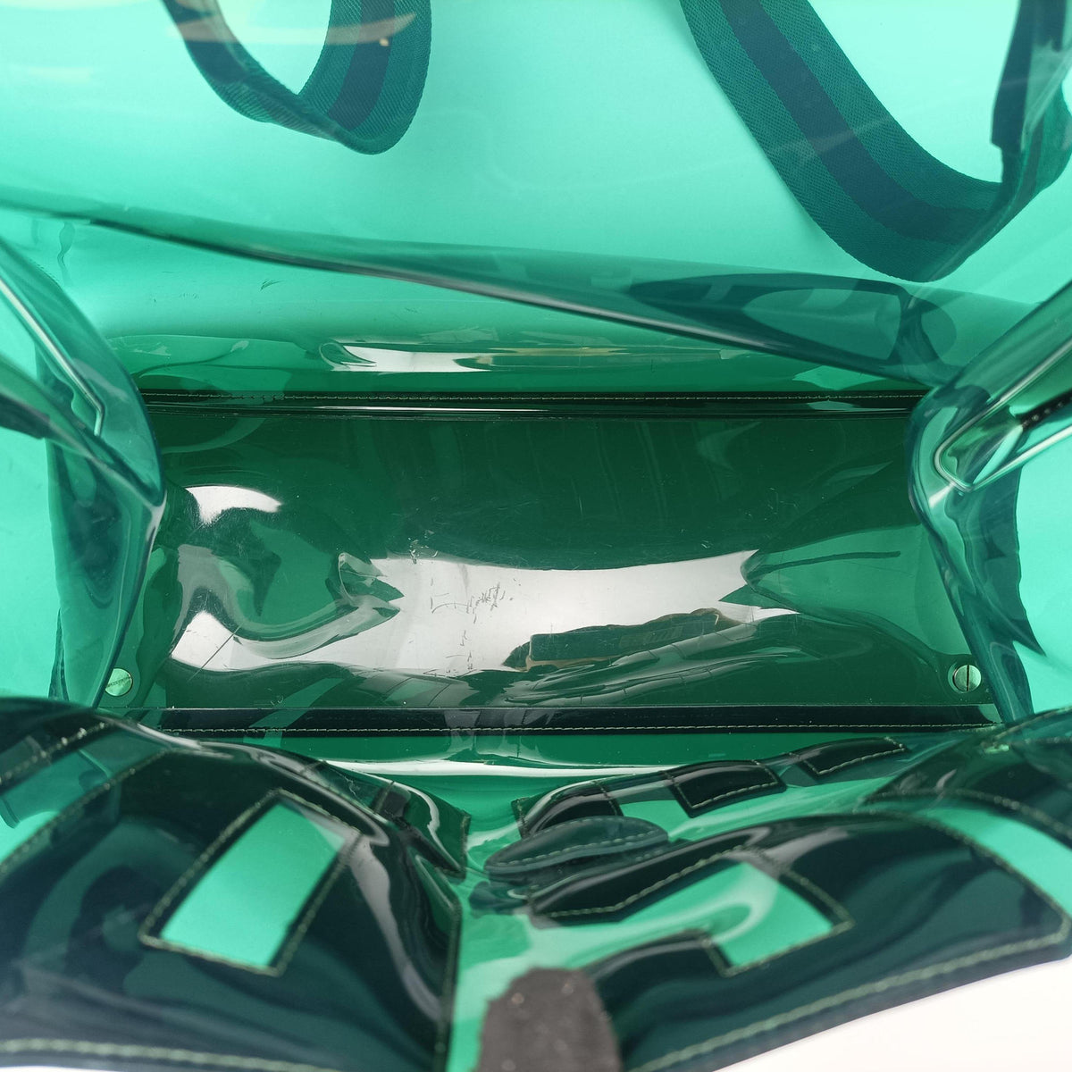 Pre-owned Delvaux The Hero Brillant Green PVC (Vinyl Chloride) × Rubber  shoulderbag | stylenewstar