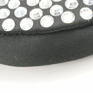 Secondhand Prada crystal-embellished round Black Rhinestone 1NR003 shoulderbag | stylenewstar